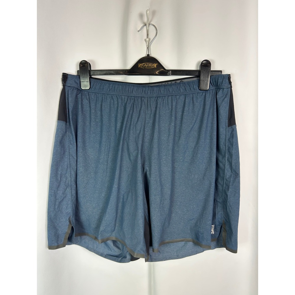 SAXX Pilot 2N1 Blue Heather Athletic Training Running Lightweight Shorts Large